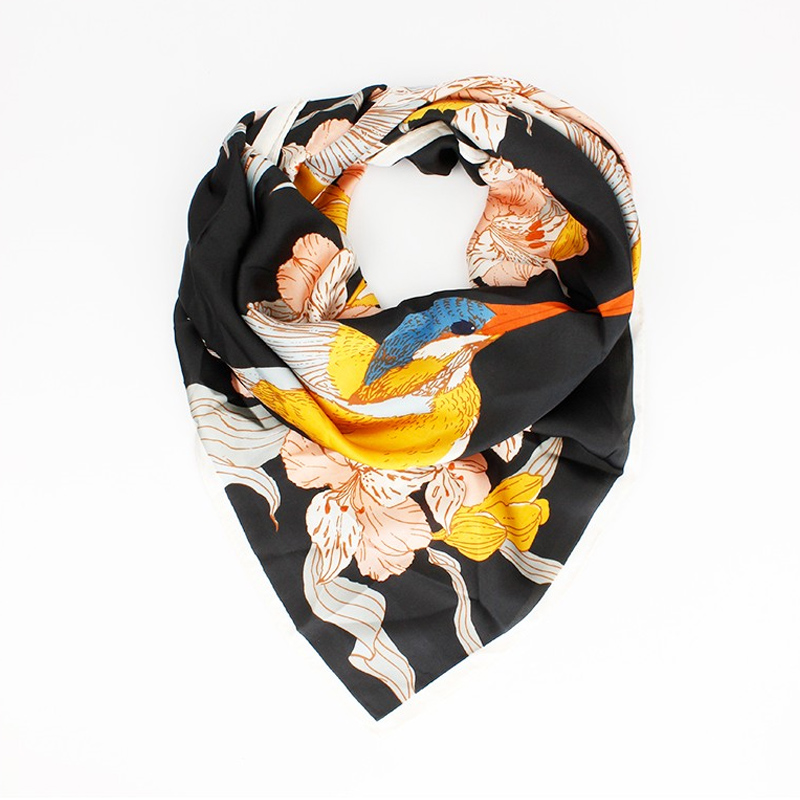 Pañuelo XXL Japanese Bird 90x90cm
