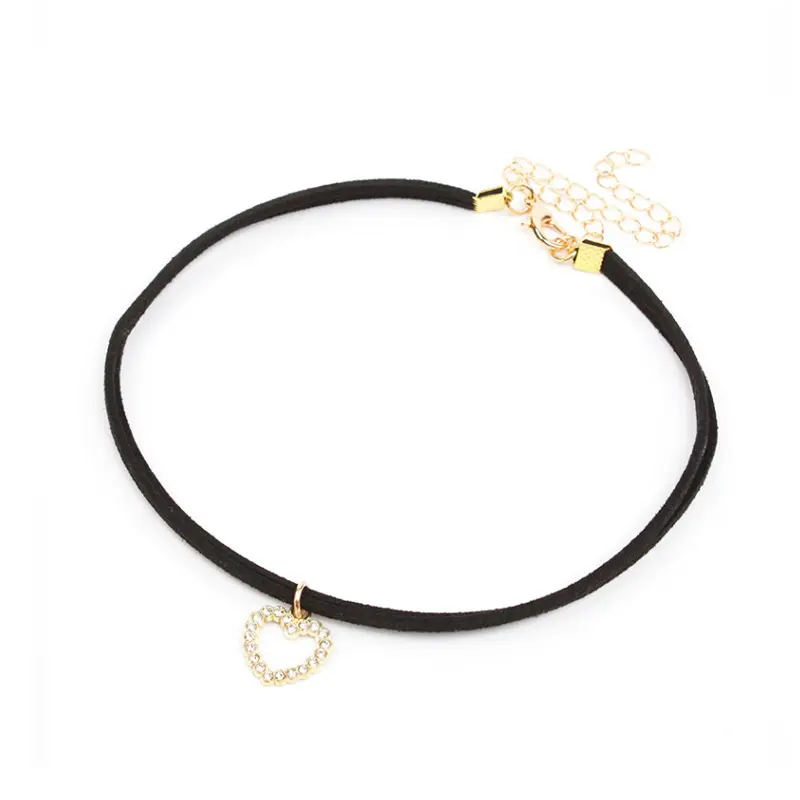 Choker de Gamuza Cute Heart