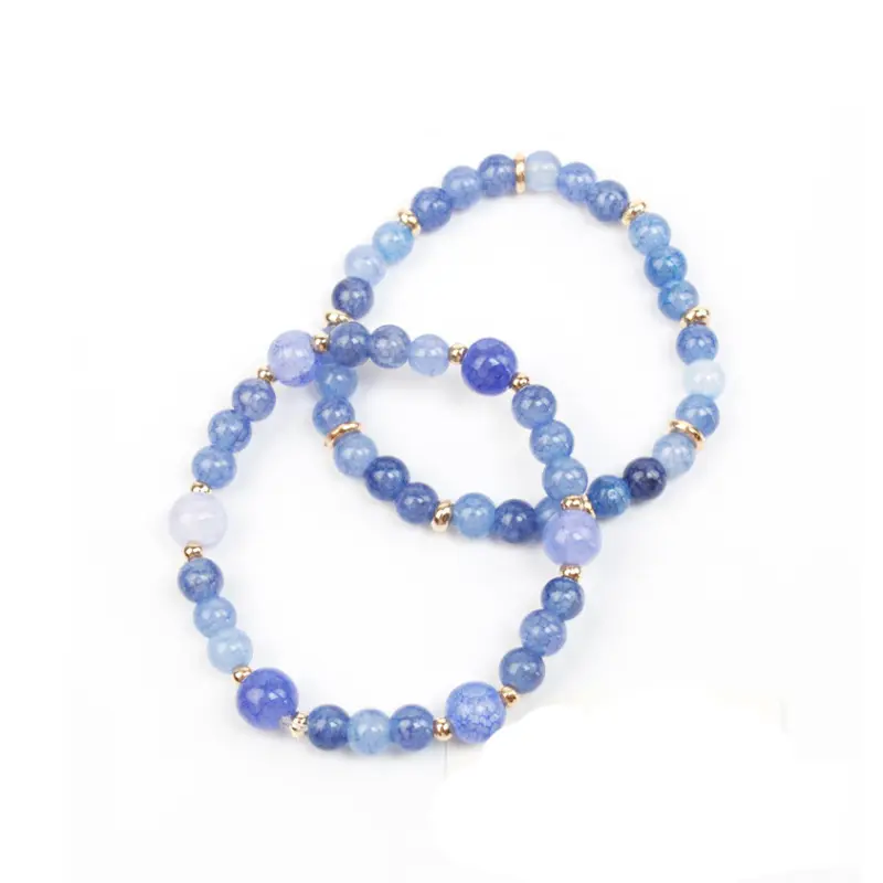 Set Pulseras Elasticas Energy Colors Blue