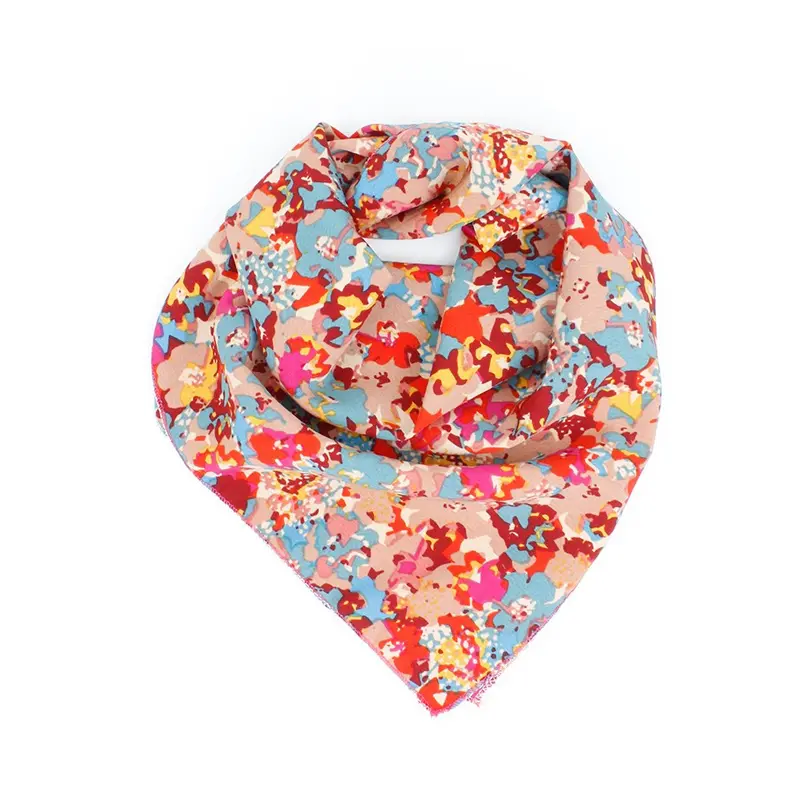 Pañuelo Floral Fusion Colors 70x70cm