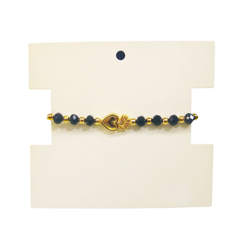 Pulsera Hilo Negro con Corazon