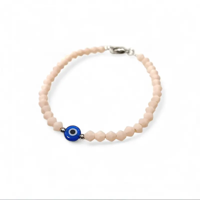 Pulsera Trendy Ojo Turco Rosa Opaca