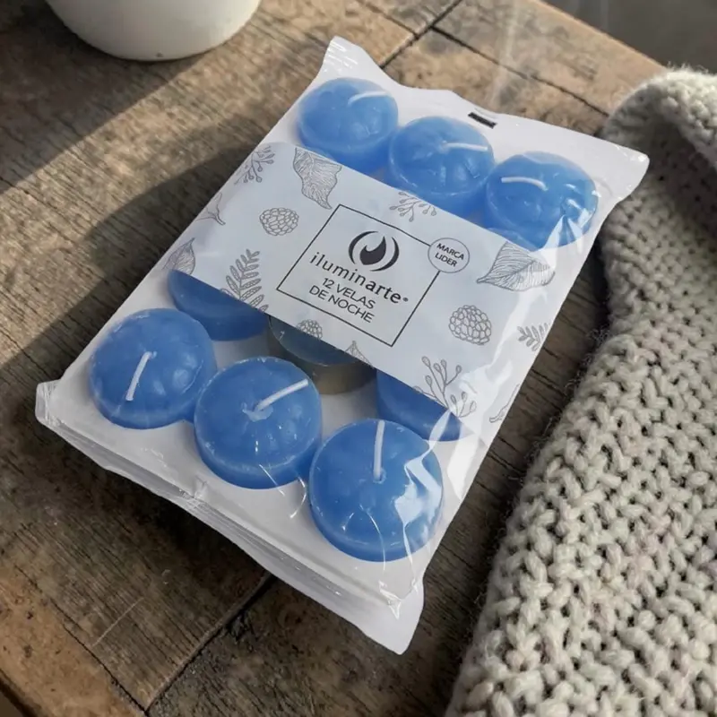Vela de Noche Celeste x12u, Iluminarte