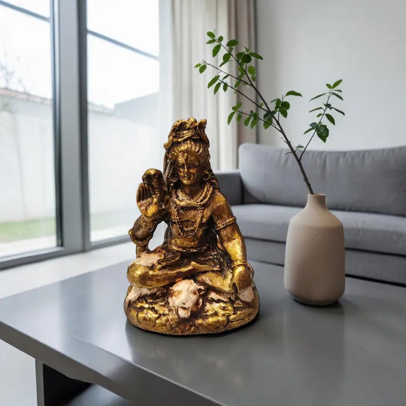 Shiva Resina Dorado 10cm