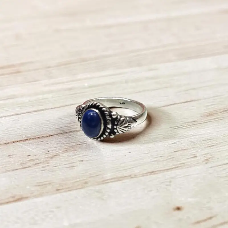 Anillo Gema Lapislazuli 