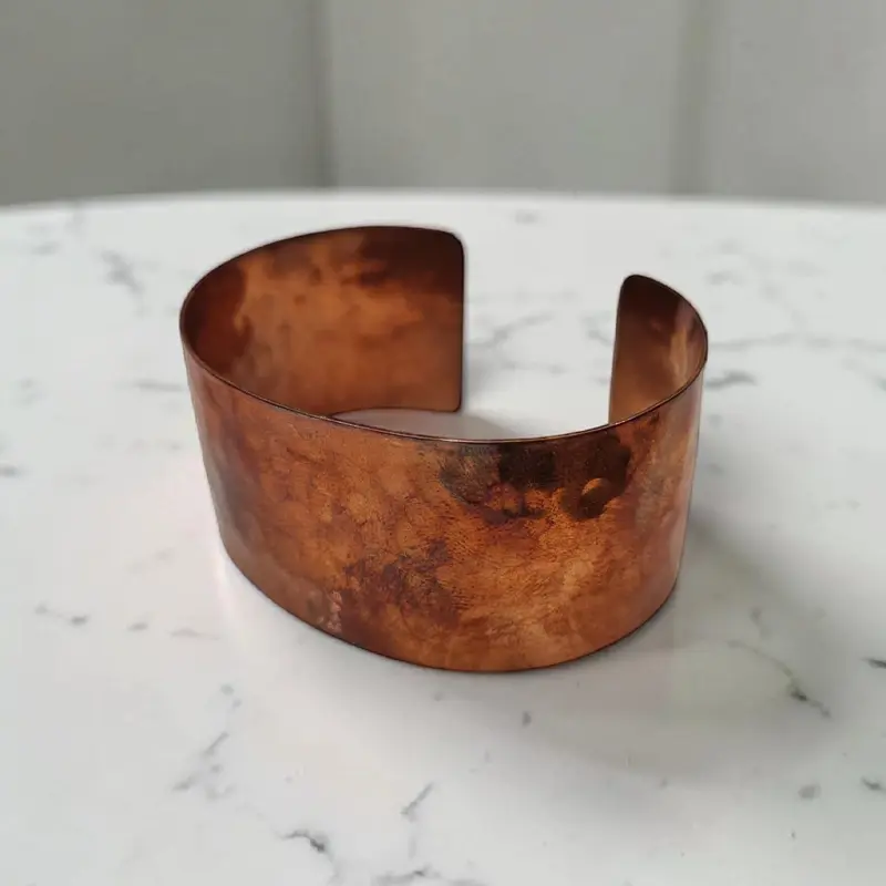 Brazalete de Cobre y Bronce Labrado