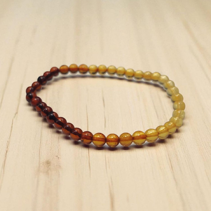 Pulsera Ambar Baltico Degradde Elastica