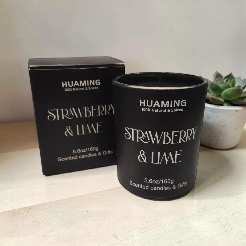 Vela Aromatica Luxury Huaming Strawberry & Lime 160gr, Iluminarte