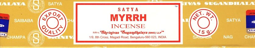 Sahumerio Satya Myrrh x15g