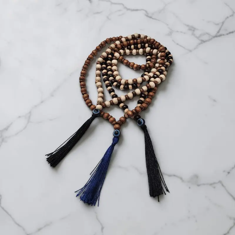 Japa Mala Colores Varios con Ojo Turco 108 Cuentas