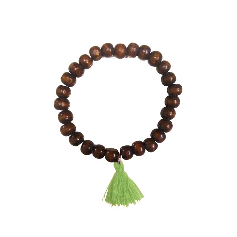 Pulsera Japa Mala Tessel Corto Oliva