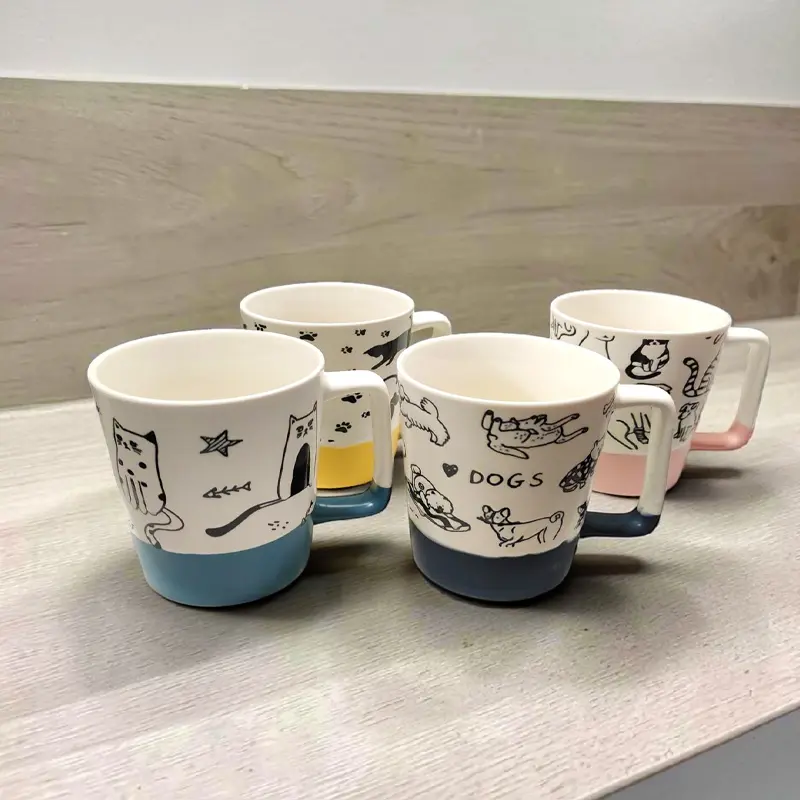 Taza Animales Colores Varios