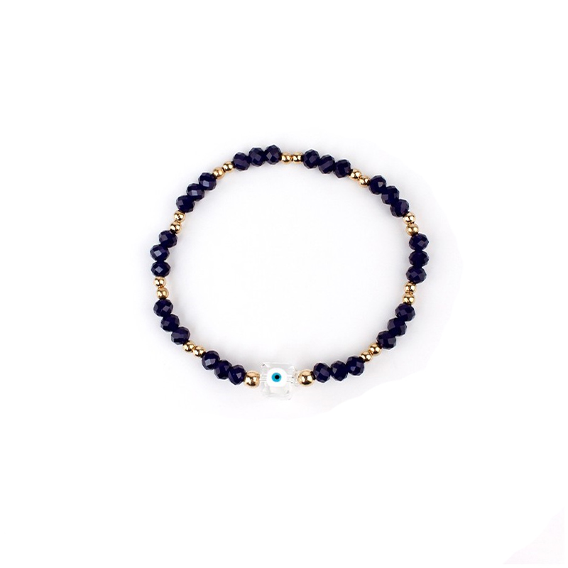 Pulsera Elastica Azul Crystal Eye