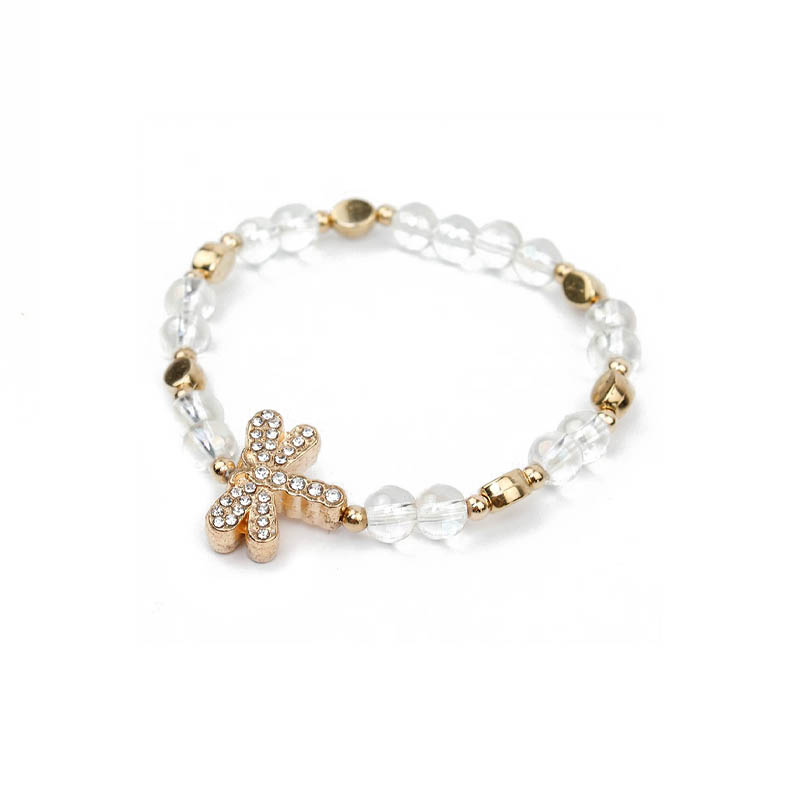 Pulsera Elastica Cristal Libelula
