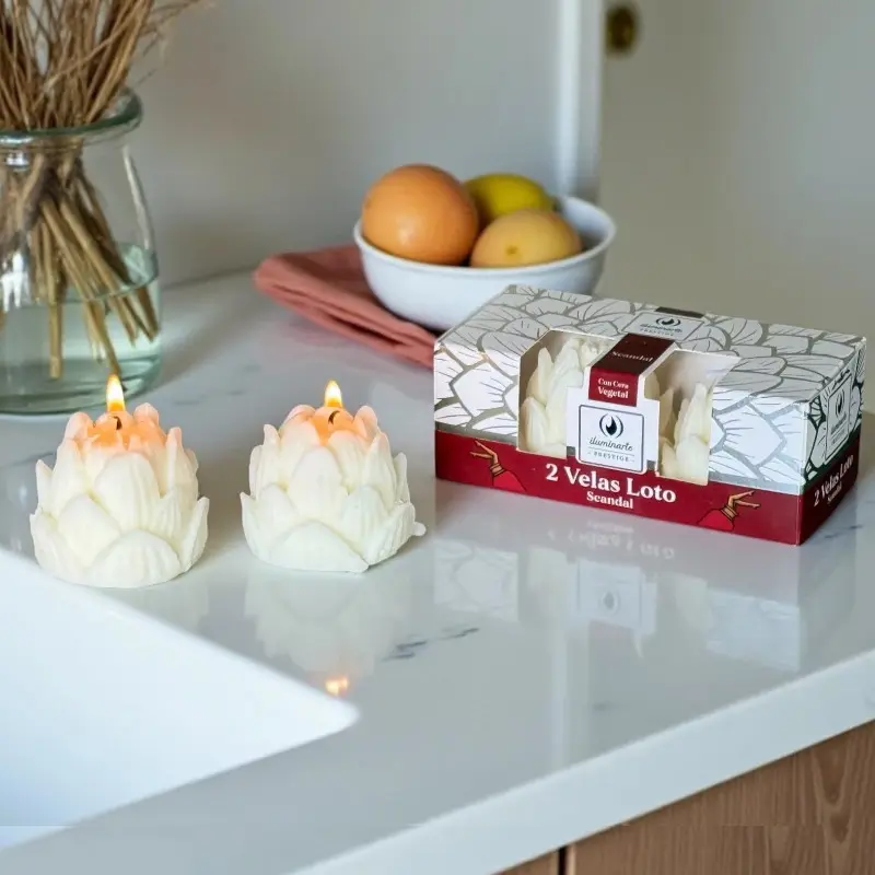Vela Aromatica Cera Vegetal Loto Iluminarte, Scandal