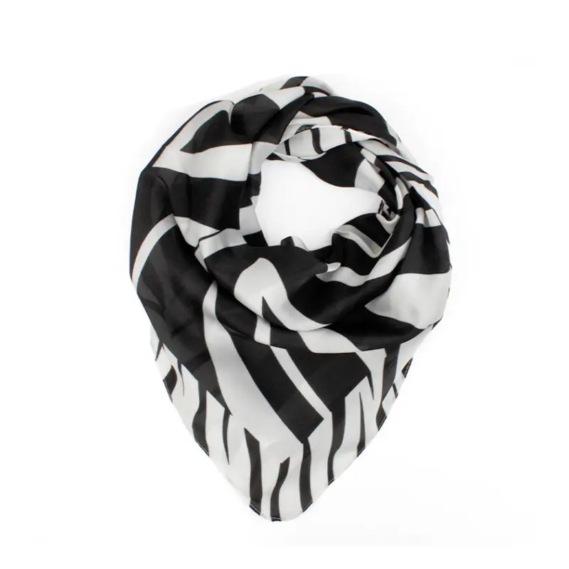  Pañuelo Print Zebra Black 70x70cm