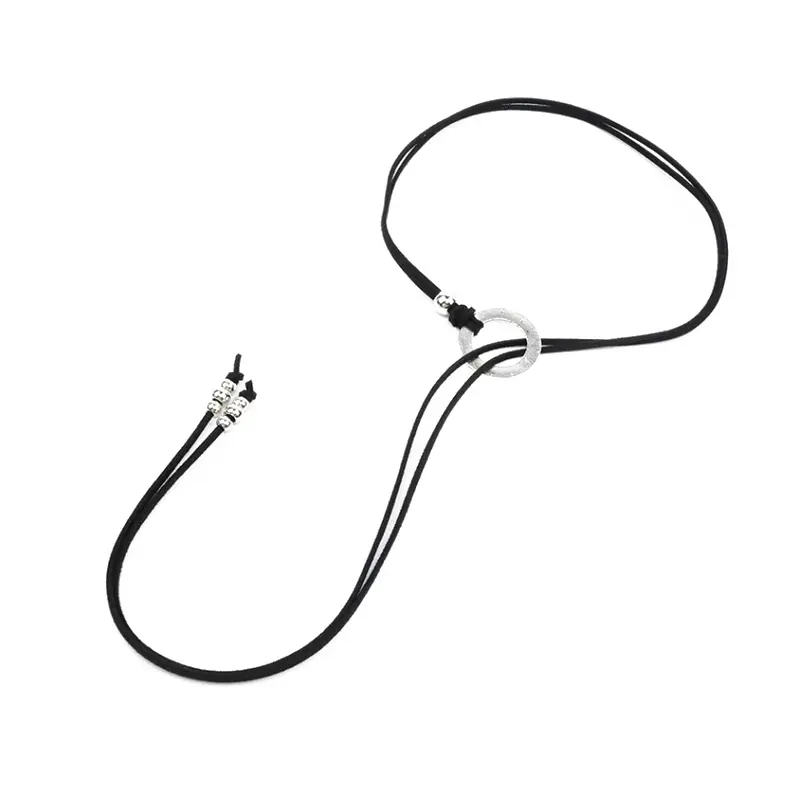 Collar de Gamuza Corbatero con Aro