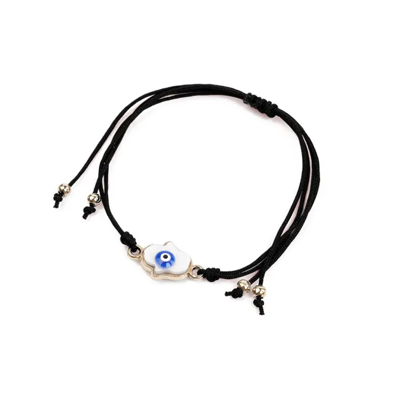 Pulsera Hilo Negro con Mano de Fatima Nacar 