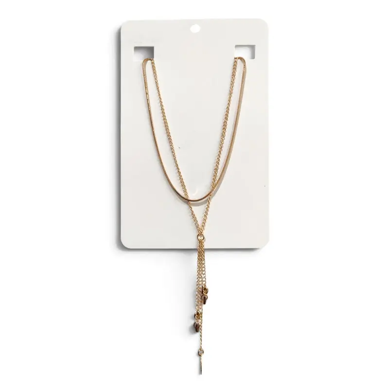 Collar Triple de Cadenas Doradas