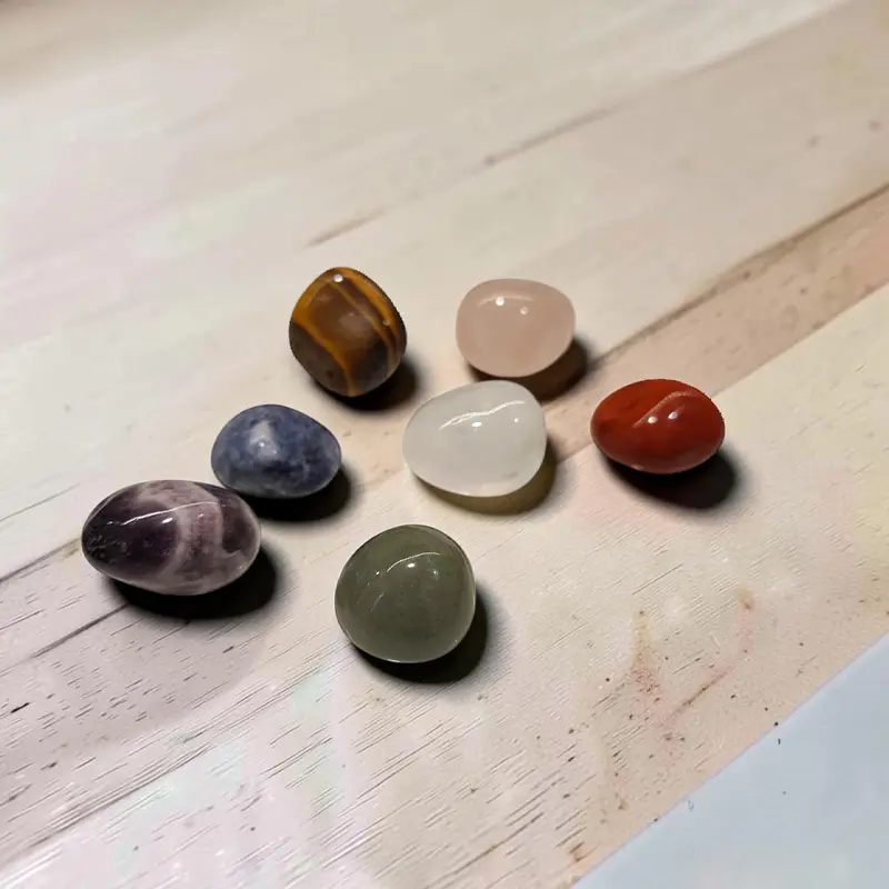 Set Gemas Medianas 7 Chakras