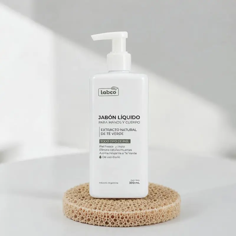 Jabón Líquido Manos y Cuerpo Extracto Natural de Te Verde