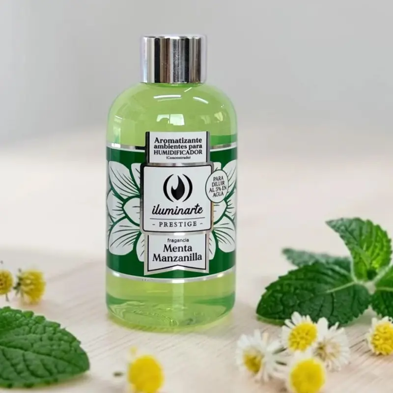 Aromatizante de Ambientes para Humidificador Menta Manzanilla, Iluminarte 200ml