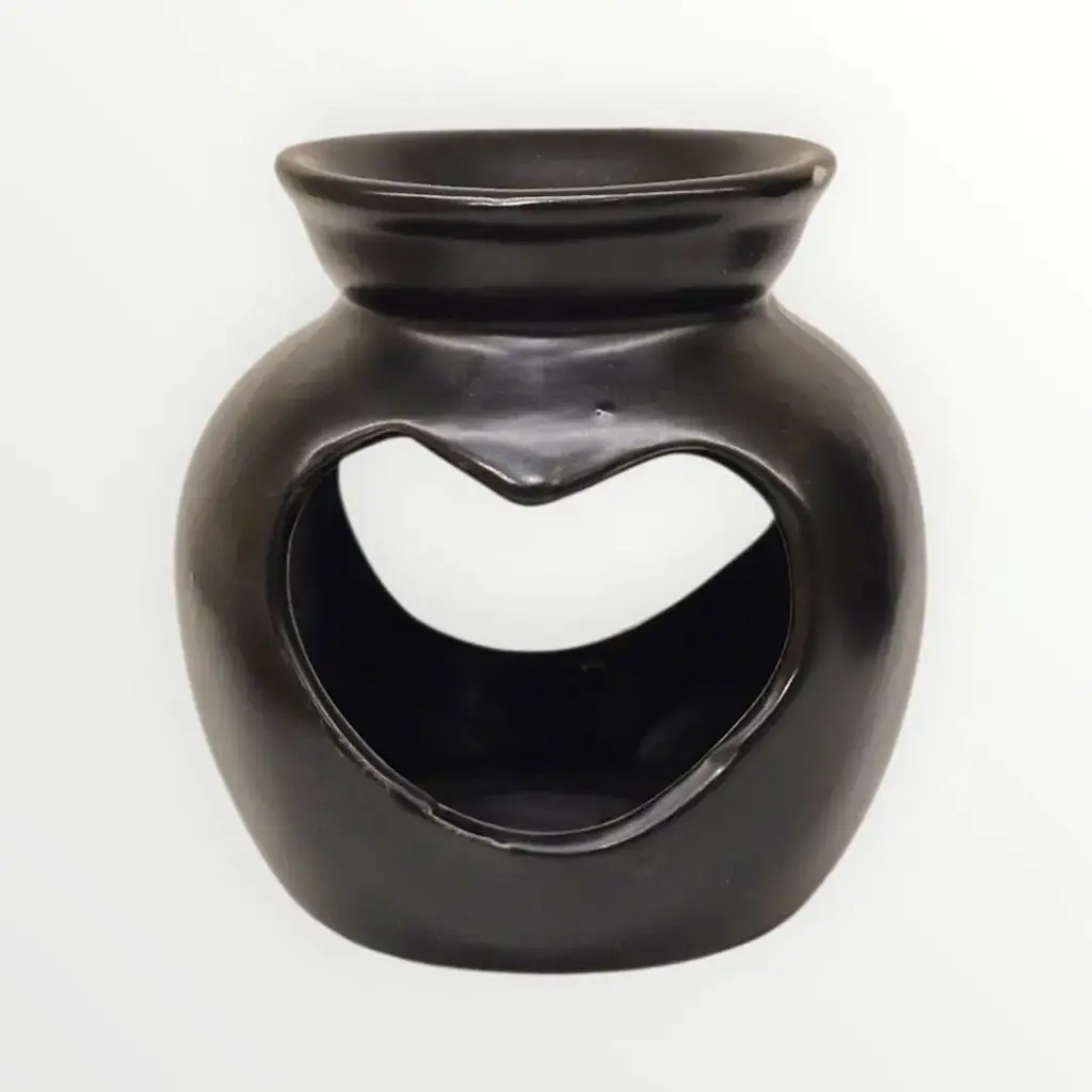 Hornito Calado Corazon Negro