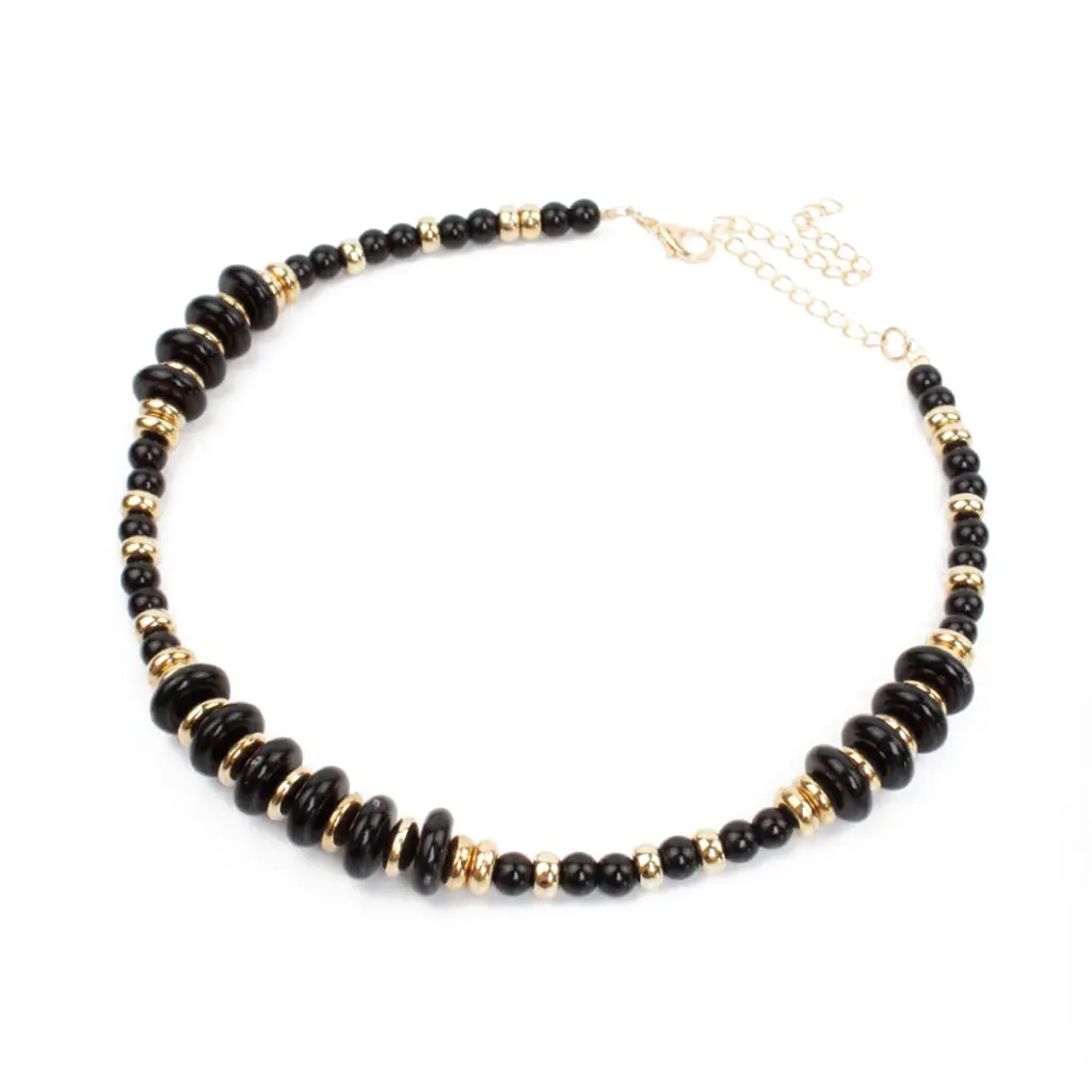 Collar Flexible Glow Negro y Dorado