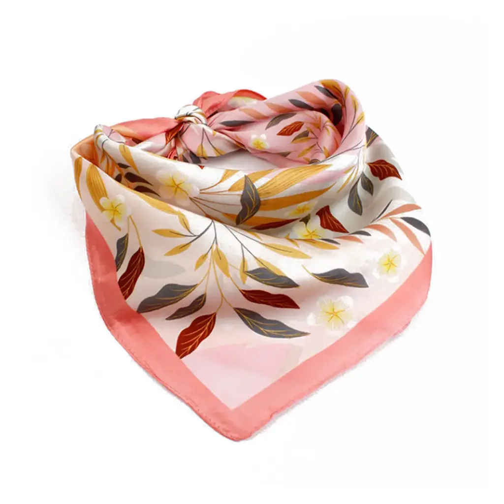 Pañuelo Floral Pink 70x70cm