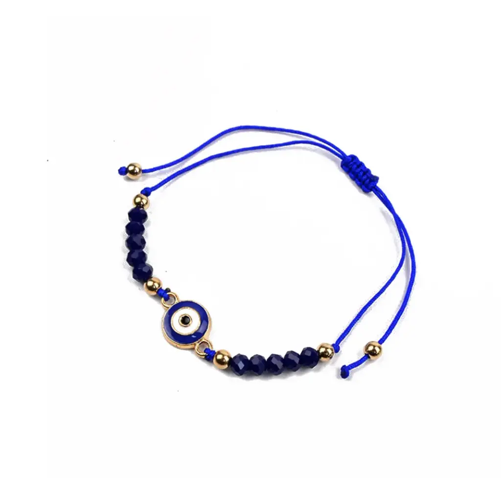 Pulsera Hilo Amuleto Ojo Turco Azul