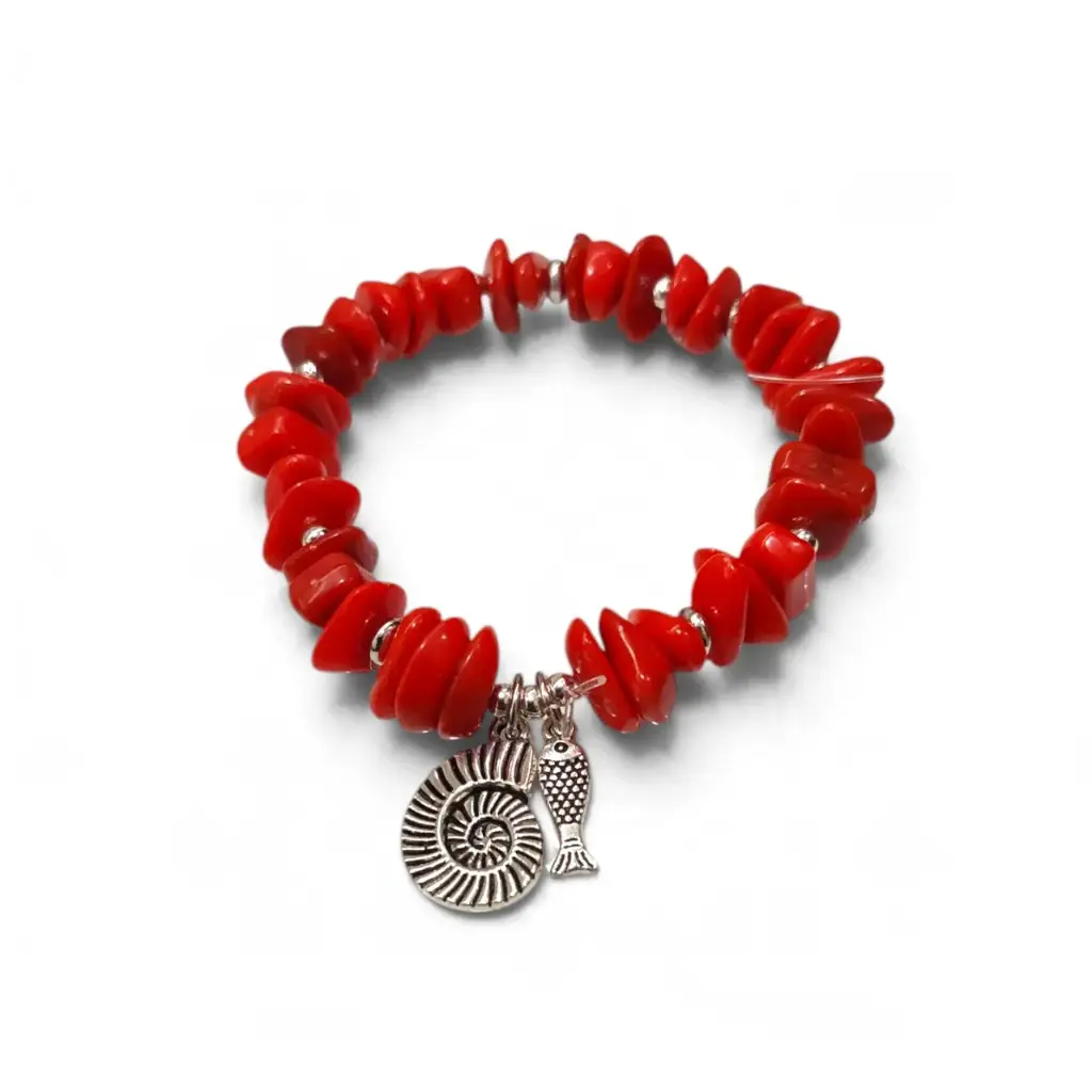 Pulsera Elastica Summer Sea Rojo