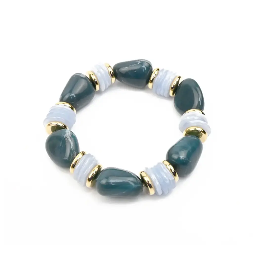 Pulsera Elástica Chic Azul