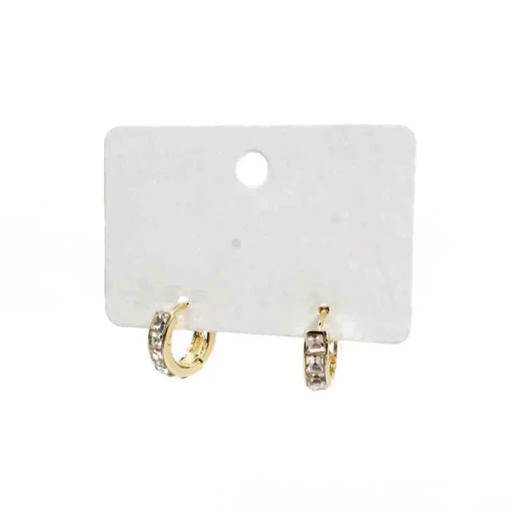 Aros Dorados Premium con Strass