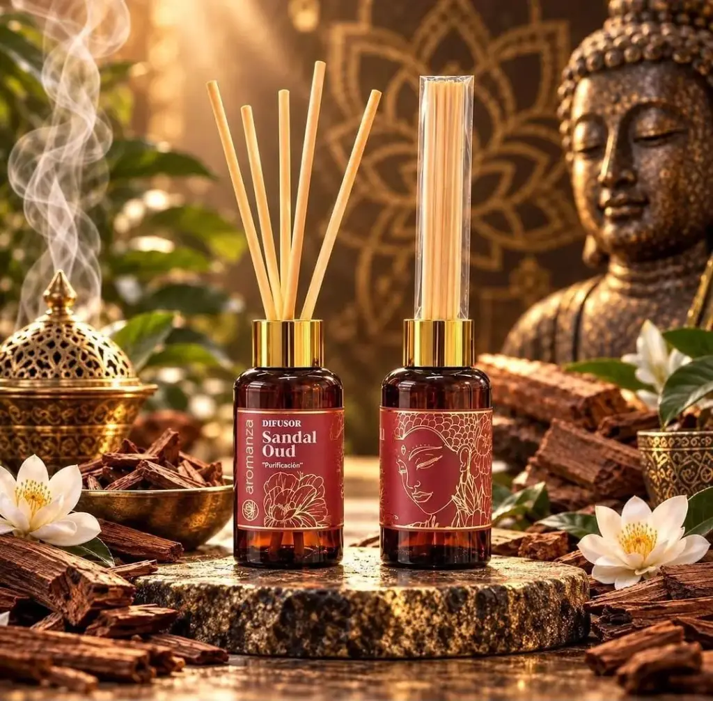 Difusor Aromanza 60ml Sandal Oud, Purificacion