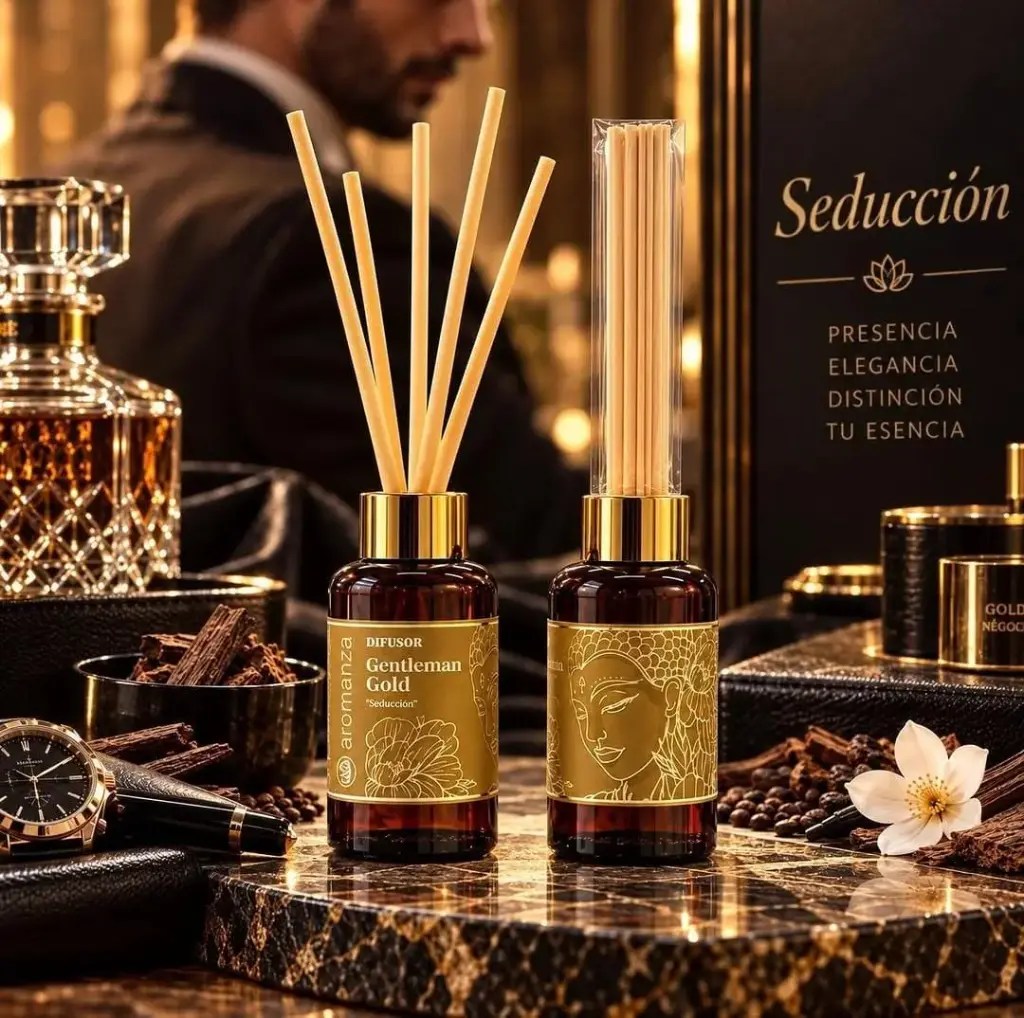Difusor Aromanza 200ml Gentleman Gold, Seduccion