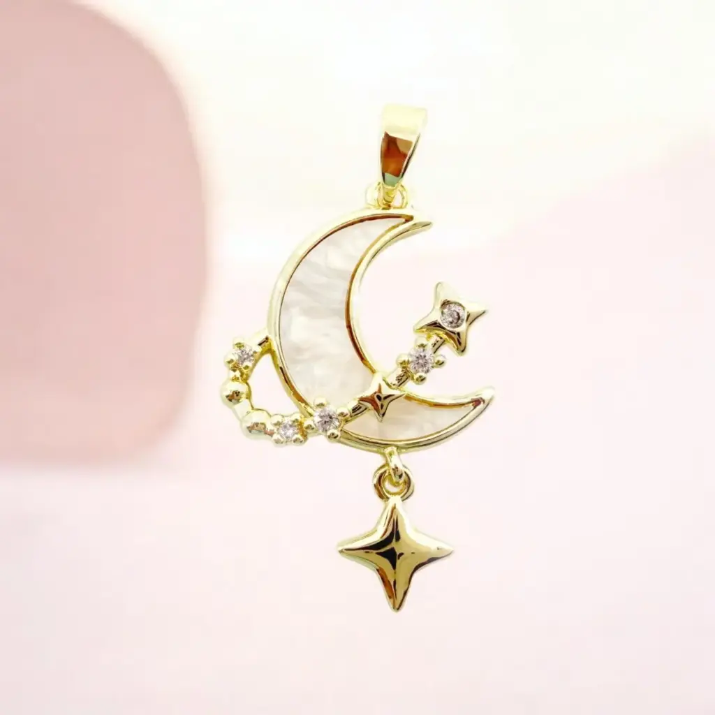 Dije Luna Dorado N°23