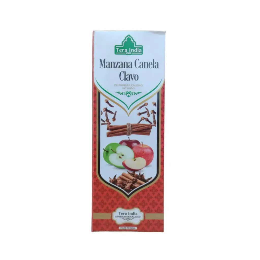 Sahumerio Tera India Manzana Canela Clavo x20u