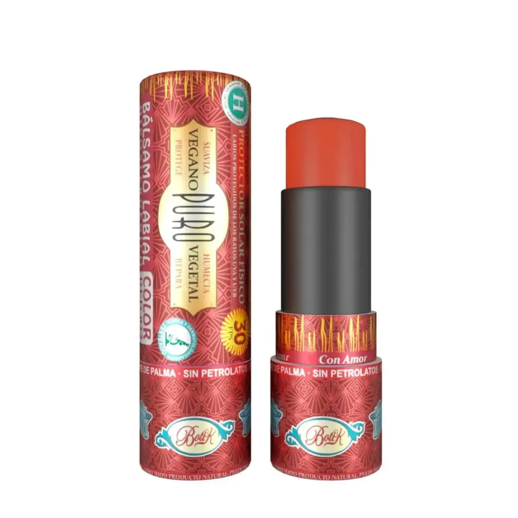 Bálsamo Labial FPS 30 Color RED Natural (Rojo Tierra) Boti-K