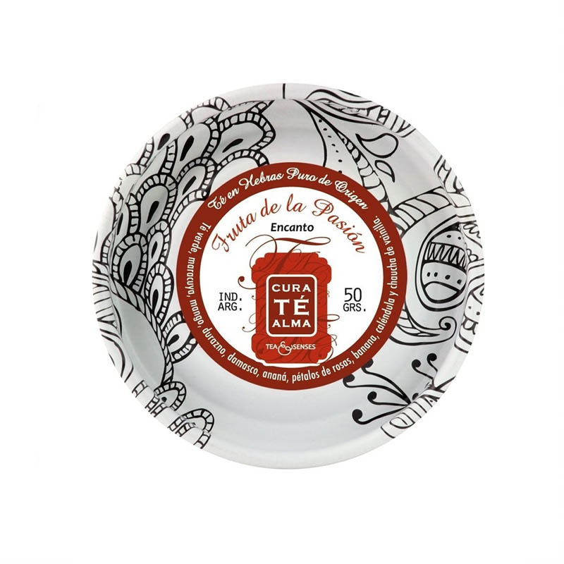 Lata Té Verde en Hebras Fruta de la Pasion, Encanto, Cura Té Alma 50g