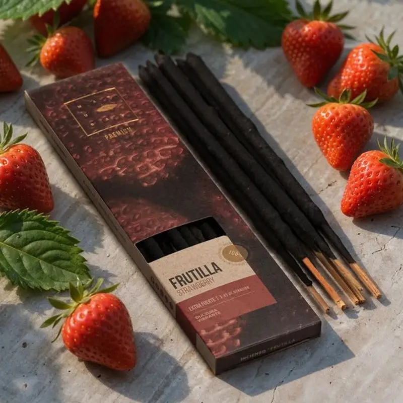 Sahumerio Sagrada Madre Natural Premium Frutilla x6u