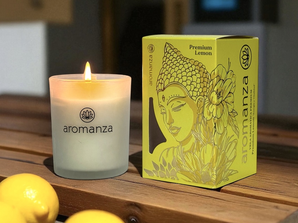 Vela Aromatica Premium Lemon, Aromanza