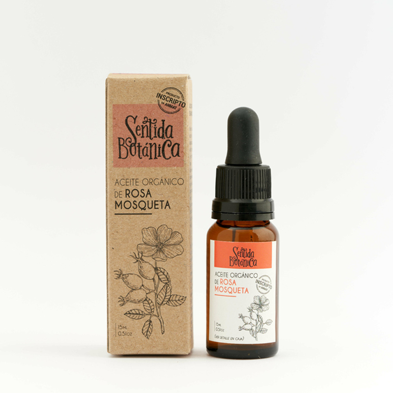 Aceite Organico de Rosa Mosqueta 15ml, Sentida Botanica