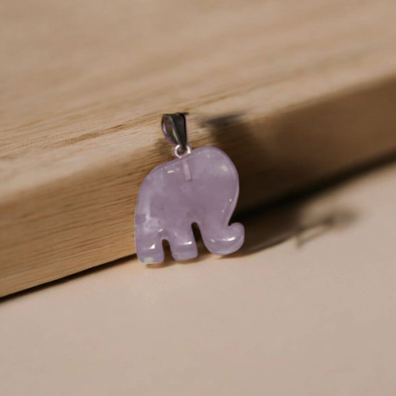 Dije Gema Amatista Elefante
