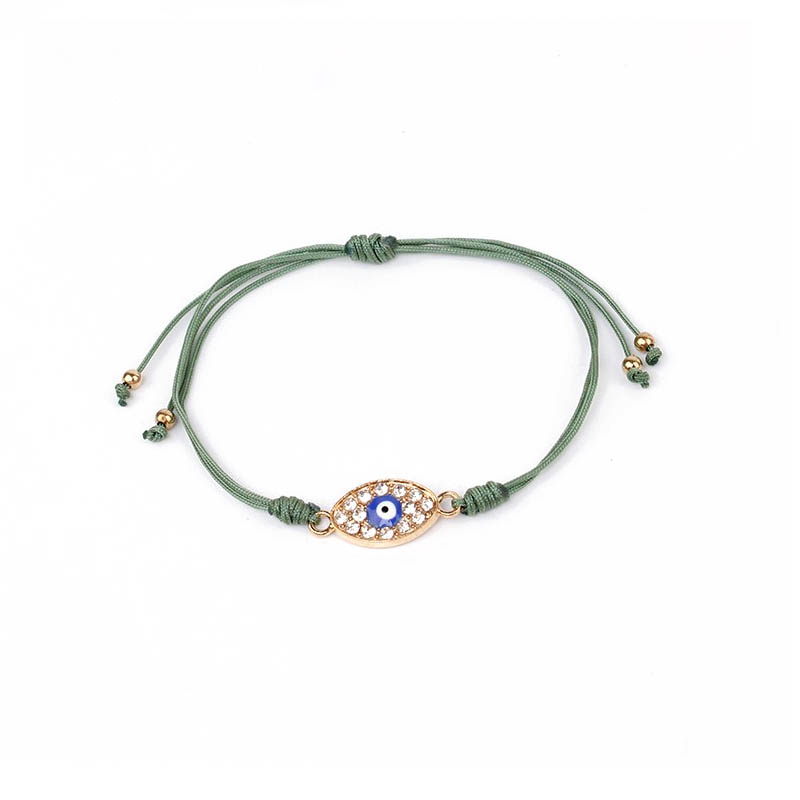 Pulsera Hilo Shine Amulet Oliva