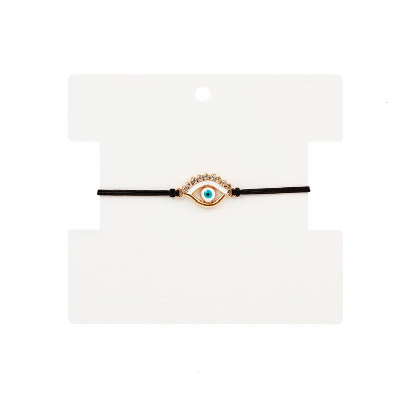 Pulsera Hilo Amuleto Ojo con Blanco