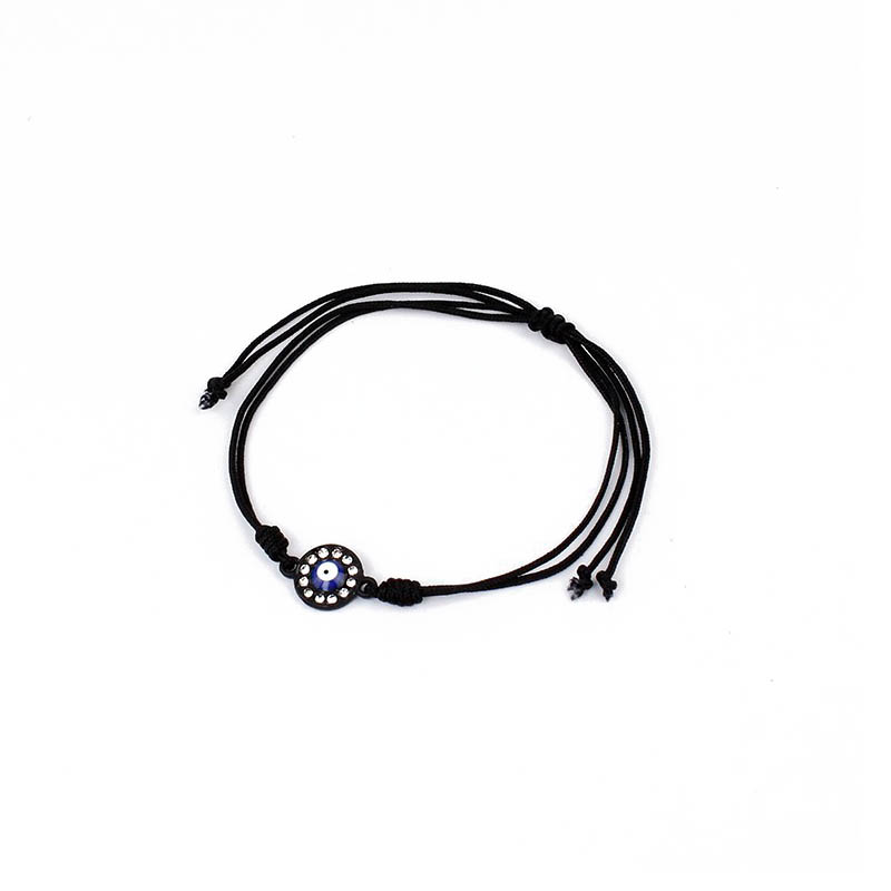 Pulsera Hilo Negro Ojo con Strass