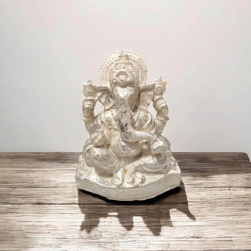 Ganesha Gris Resina 11cm