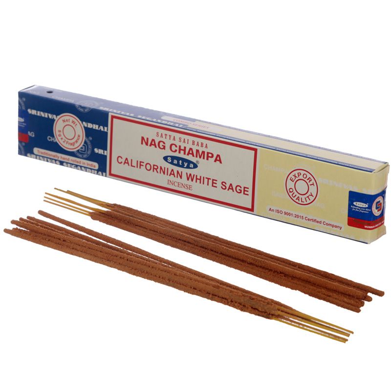 Sahumerio Satya Duo Nag Champa &amp; Californian White Sage x16g