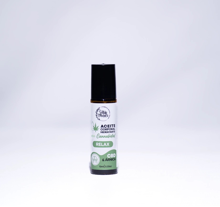 Aceite Corporal con Cannabidiol Relax, CBD & Arnica, Roll-On x10ml, Sentida Botánica