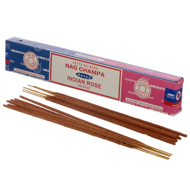 Sahumerio Satya Duo Nag Champa &amp; Indian Rose x16g